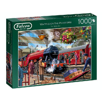 Jumbo 1000pc Waiting On The Platform Jigsaw Puzzle
