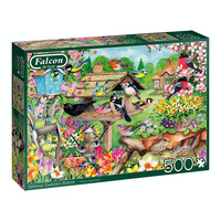 Jumbo 500pc Spring Garden Birds Jigsaw Puzzle