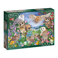 Jumbo 1000pc Owls In The Wood Jigsaw Puzzle