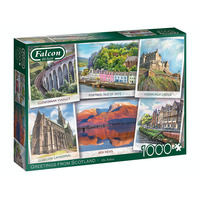 Jumbo 1000pc Greetings From Scotland Jigsaw Puzzle