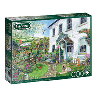 Jumbo 1000pc Cottage With a View Jigsaw Puzzle