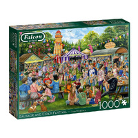 Jumbo 1000pc Sausage & Cider Festival Jigsaw Puzzle