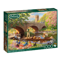 Jumbo 1000pc Boating On The River Jigsaw Puzzle