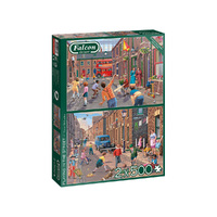 Jumbo 2x500pc Playing In The Street Jigsaw Puzzle