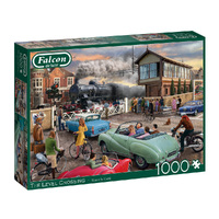 Jumbo 1000pc The Level Crossing Jigsaw Puzzle