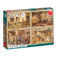 Jumbo 1000pc Anton Pieck 19th Century Bakers Jigsaw Puzzle