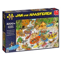 Jumbo 3000pc Jan Van Haasteren Wild Water Rafting Jigsaw Puzzle
