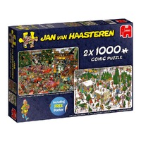 Jumbo 2x1000pc Jan Van Haasteren Christmas Gifts Jigsaw Puzzle