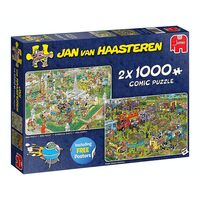 Jumbo 2x1000pc JVH Food Festival Jigsaw Puzzle
