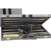 Backgammon Deluxe 15in Grey Case K1012