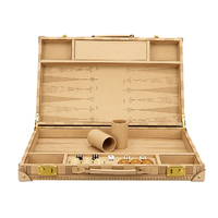 Dal Rossi Italy Sandstone PU Leather 18 inch Backgammon Set