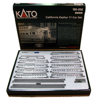 Kato N California Zephyr 11 Car Set Train Pack