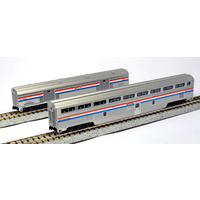 Kato N Amtrak Stepdown Coach and Baggage Train Pack