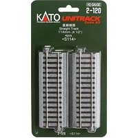 Kato HO Unitrack 114mm 4pk