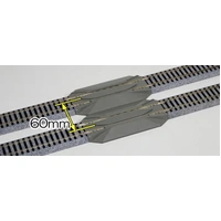 Kato HO Unitrack 123mm 4 7/8in Road Crossing and Rerailer 2pcs