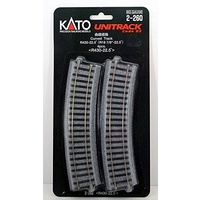 Kato HO Unitrack 430mm Radius 22.5 Degree Curved Track (4pcs) (HO)