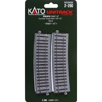 Kato HO Unitrack Radius 867mm, 10 Degrees 2pk