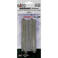 Kato N Unitrack Double Straight 124mm 2pk