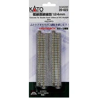 Kato N Unitrack Double Straight 124mm 2pk