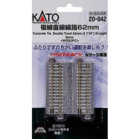 Kato N Unitrack Double Straight 62mm 2pk