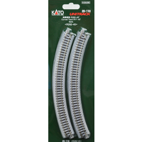 Kato N Unitrack Curve 282mmR 45deg 4pk
