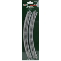 Kato N Unitrack Curve 348mmR 45deg 4pk
