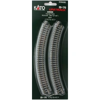Kato N Unitrack Curve 216mmR 45deg 4pk