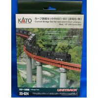 Kato N curved bridge set red