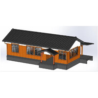 Kato N local line small station building Train Pack