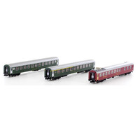 Kato N SBB RIC old logo 3 Train Pack