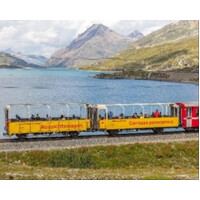Kato N Rhaetian railway open Panorama pass car B2097 Train Pack