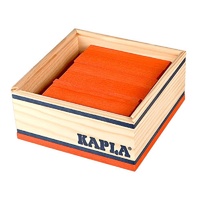 Kapla Colour Square Box 40pcs - Orange
