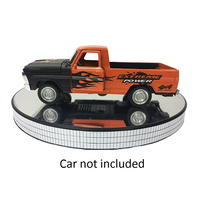 Mirrored 10" Rotary Turntable Battery Operated w/USB Cable-car not included