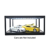 DDA 1/18 Black LED Display Case w/Mirrored Back & Base