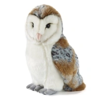 Keycraft Living Nature Barn Owl (Large 27cm) Plush Toy