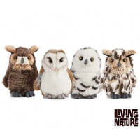 Living Nature Owls 4 Assorted 13cm