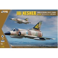 Kinetic 1/48 IAI NESHER (2-IN-1, Single/Double seat combo) Plastic Model Kit
