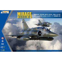 Kinetic 1/48 Mirage 2000D with dual GBU-12/22 Plastic Model Kit