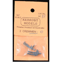 Kerroby HO Crewmen O - D.stand cap F.stand lean left