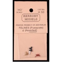 Kerroby HO Felines - Pussy cats assorted poses 4