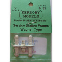 Kerroby N Petrol Pumps Wayne - 4 Pumps 2 oil can stacks