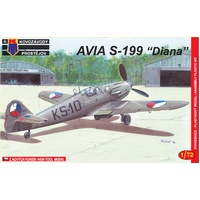 Kovozavody 1/72 Avia S-199 Diana Early Plastic Model Kit 0008