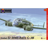 Kovozavody KPM0059 1/72 Siebel Si 204E/AERO C-3B Plastic Model Kit