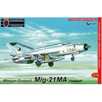 Kovozavody KPM0097 1/72 MiG-21MA Fishbed Plastic Model Kit