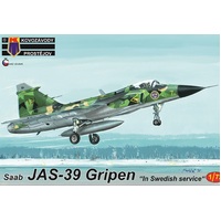 Kovozavody 1/72 JAS-39 Gripen In Swedish service Plastic Model Kit 0162