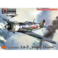 Kovozavody KPM0172 1/72 La-5 Valerij Ckalov Plastic Model Kit