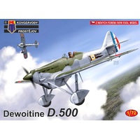 Kovozavody 1/72 Dewoitine D.500 French Plastic Model Kit 0177