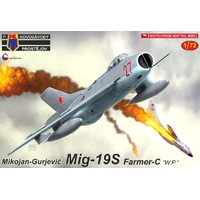 Kovozavody KPM0187 1/72 MiG-19S Farmer-C "Warsaw Pact" Plastic Model Kit