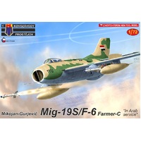 Kovozavody KPM0188 1/72 MiG-19S/F-6 Farmer-C "In Arab service" Plastic Model Kit