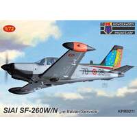 Kovozavody 1/72 SF-260W/N "Italian Service" Plastic Model Kit 0211